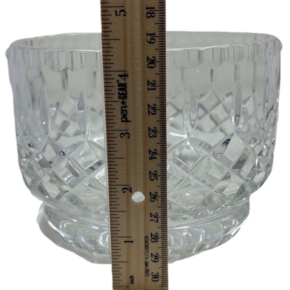 Vintage Violetta Poland Vase Hand Cut 24% Lead Hand Cut Crystal Bowl - Picture 9 of 10